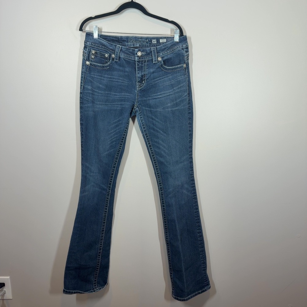 Miss Me Women's Size 30 Standard Bootcut Jeans Embellished‎ Pockets Rodeo y2k